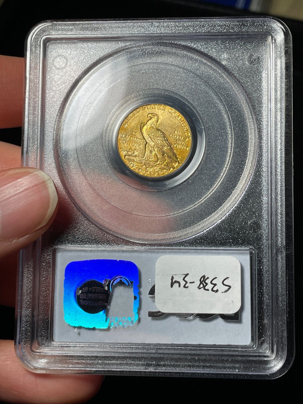1908 PCGS MS64 CAC $2.5 Gold Indian Quarter Eagle Pre-33