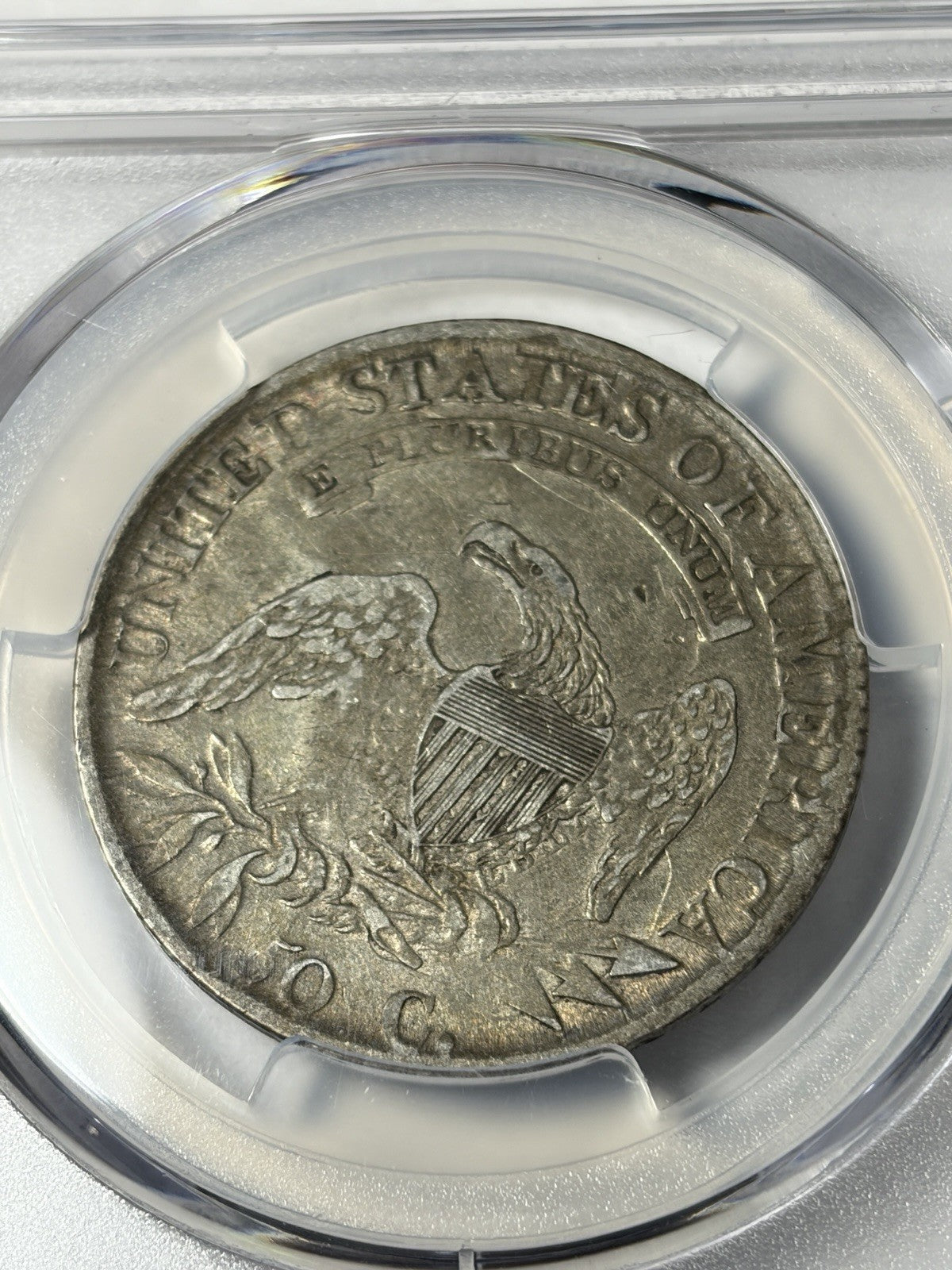 1814 PCGS XF40 CAC Capped Bust Half Dollar O-102a Toned