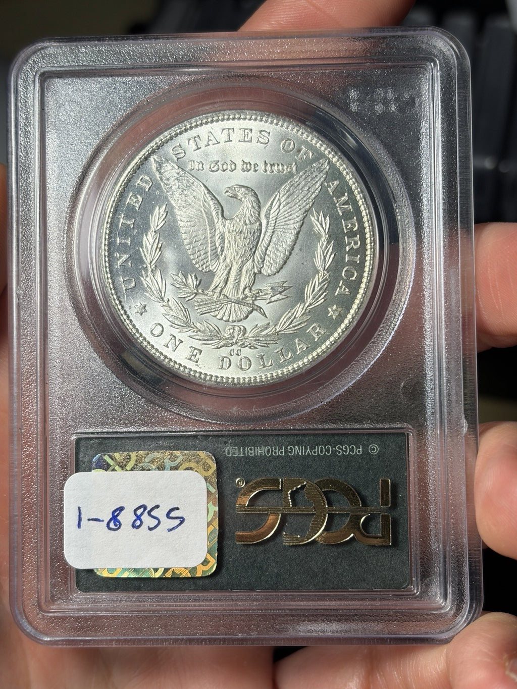 1881-CC PCGS MS64 CAC Morgan Silver Dollar Old Green Holder
