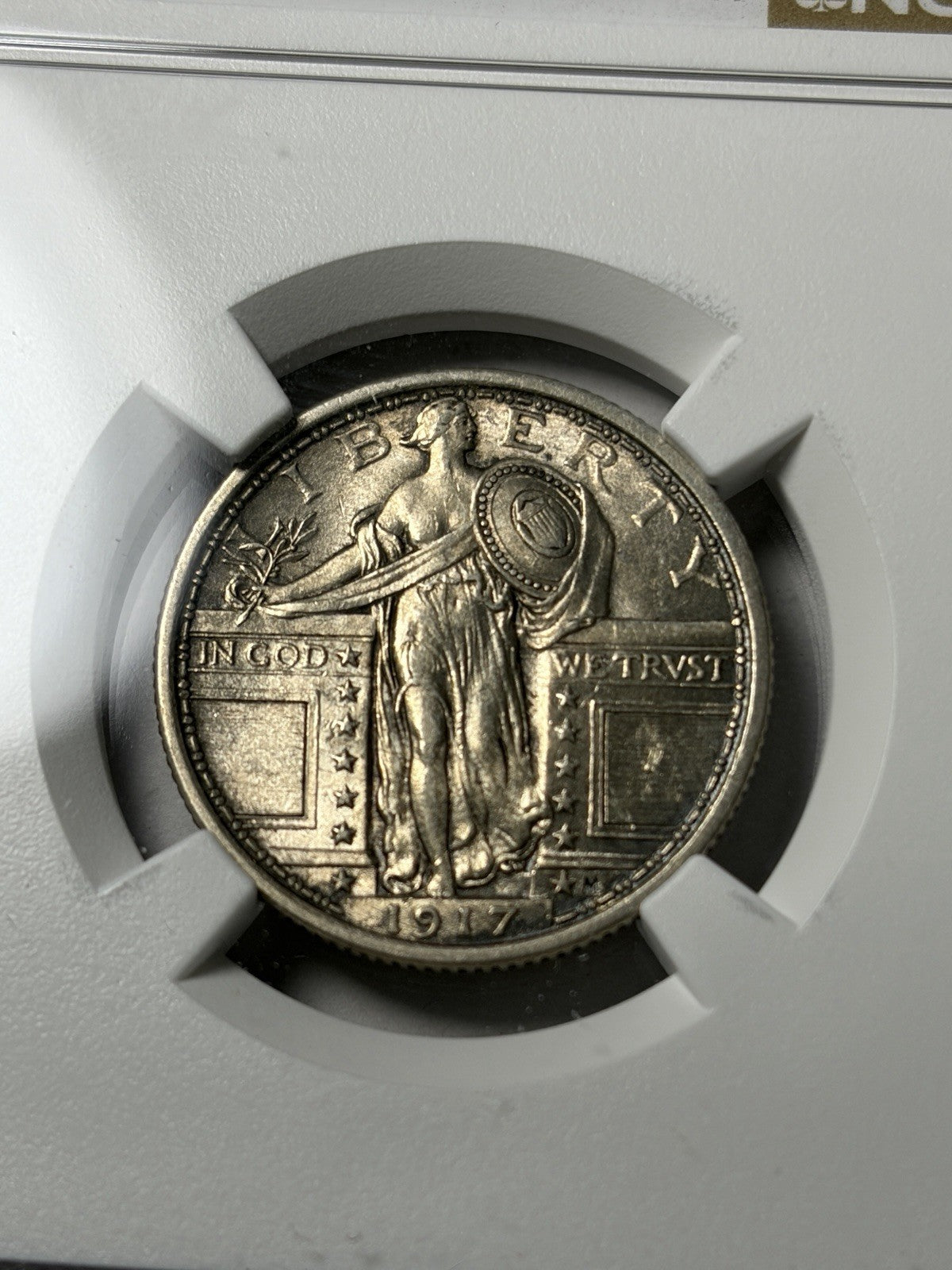 1917 Type 1 NGC MS62 FH Standing Liberty Quarter