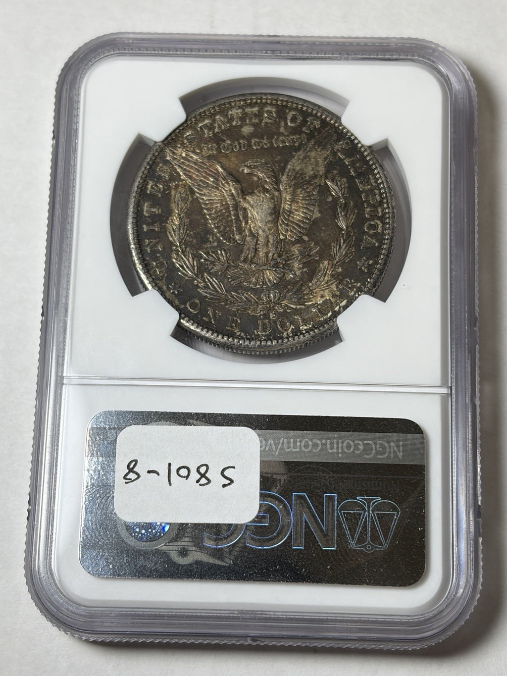 1886-S NGC AU58 Morgan Silver Dollar Toned