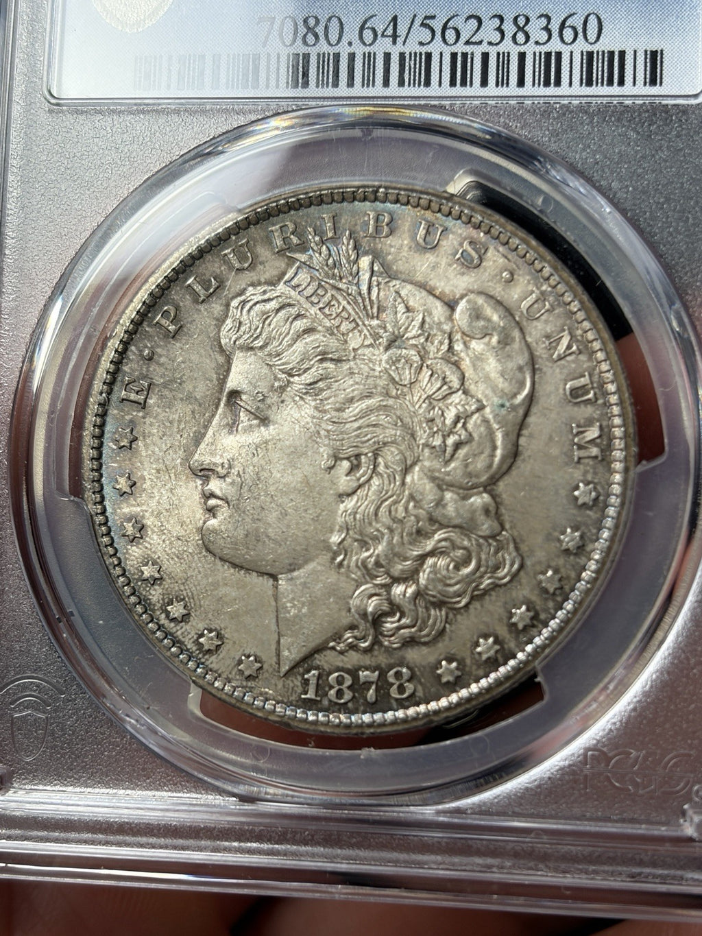 1878-CC PCGS MS64 Morgan Silver Dollar Toned Original