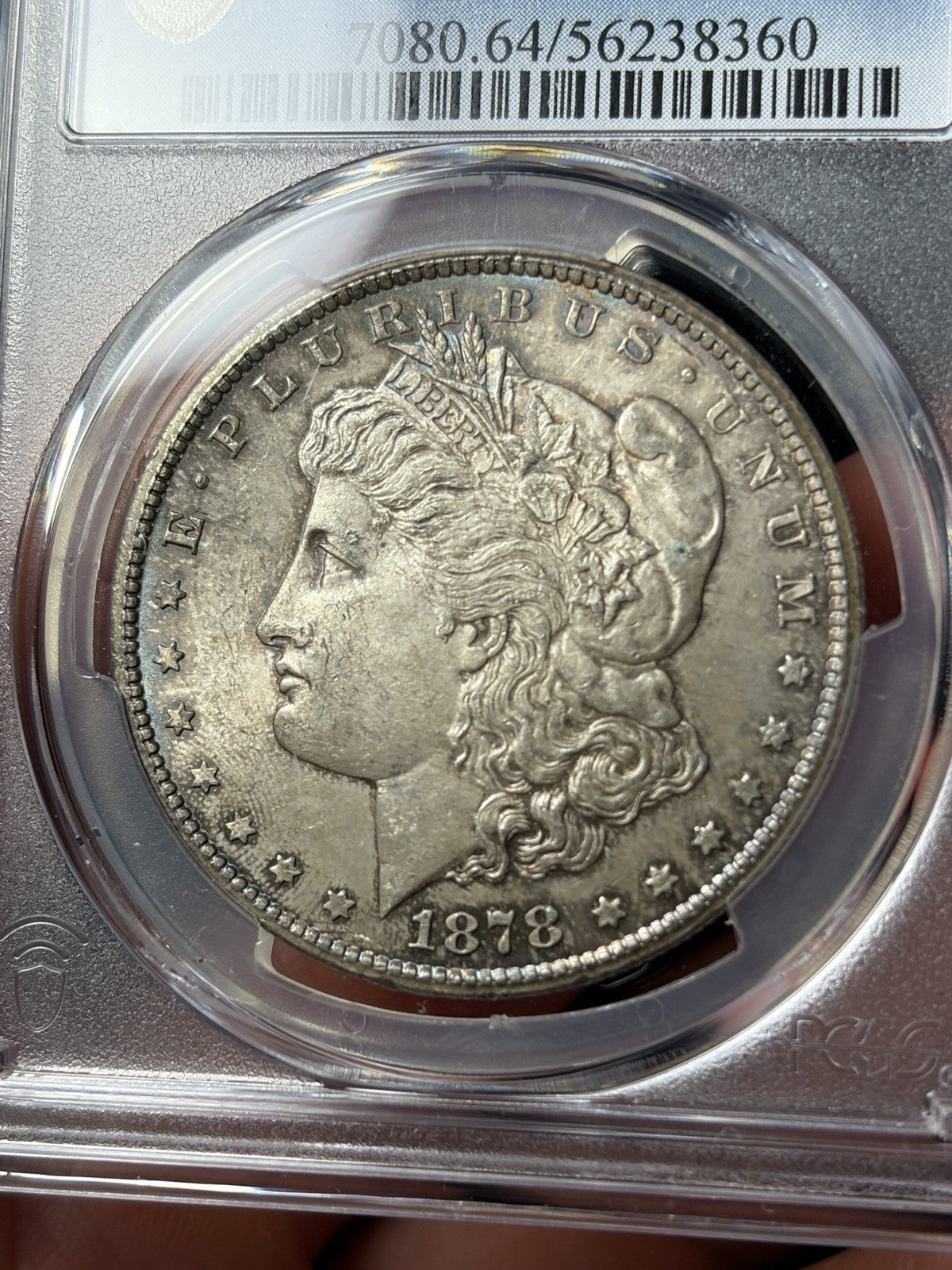 1878-CC PCGS MS64 Morgan Silver Dollar Toned Original