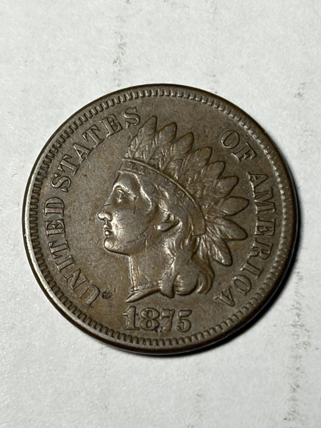 1875 Indian Head Cent