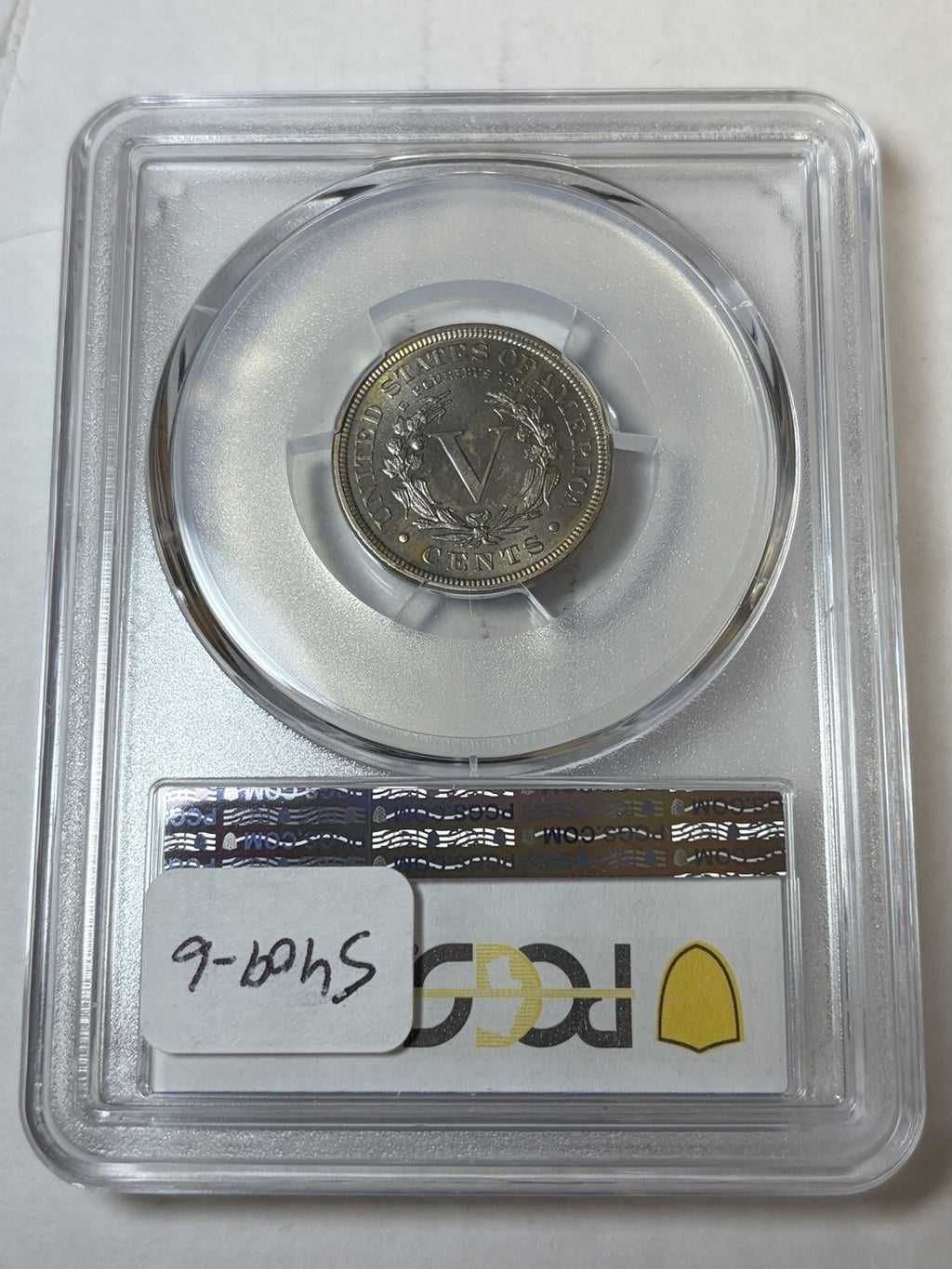 1889 PCGS PR66 CAC Liberty V Nickel Rainbow Toned