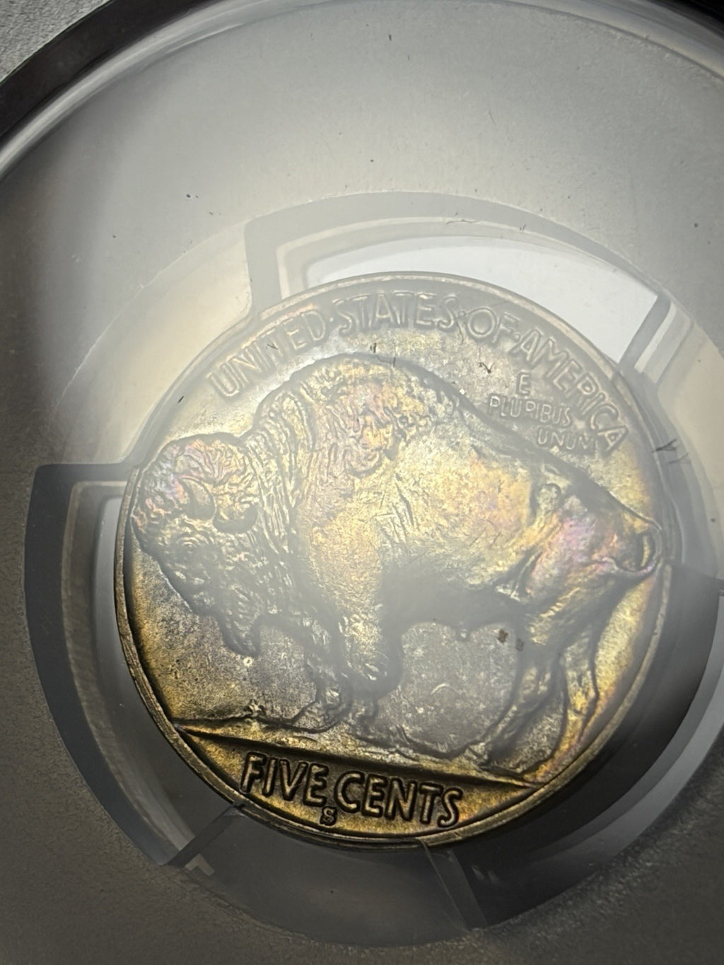 1931-S PCGS MS66+ CAC Buffalo Nickel Toned