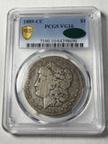 1889-CC PCGS VG10 CAC Morgan Silver Dollar