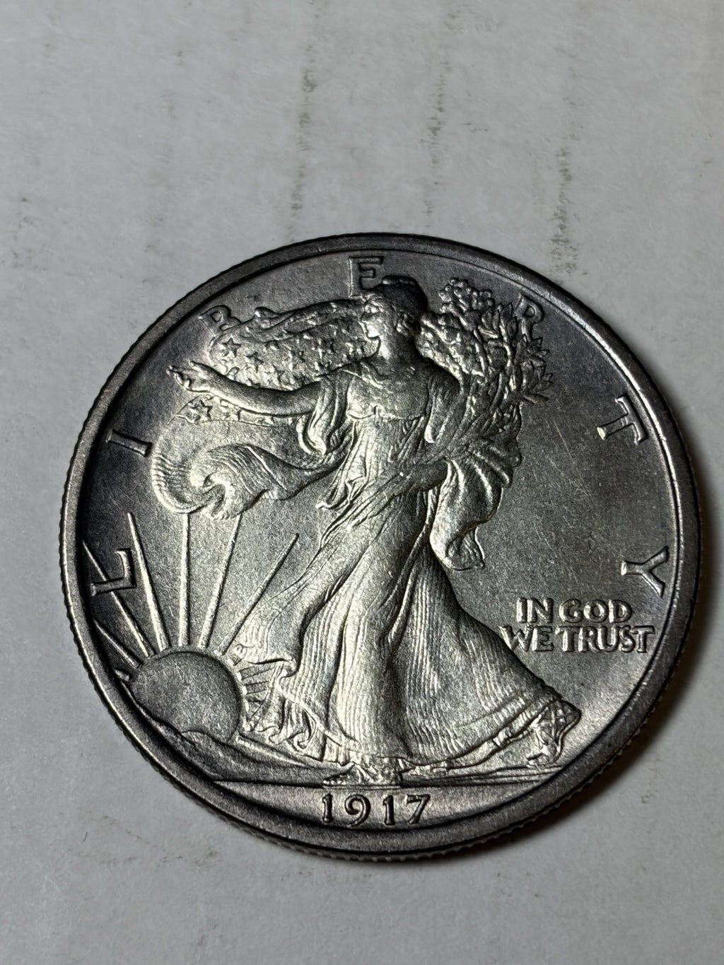 1917 Walking Liberty Half Dollar Details