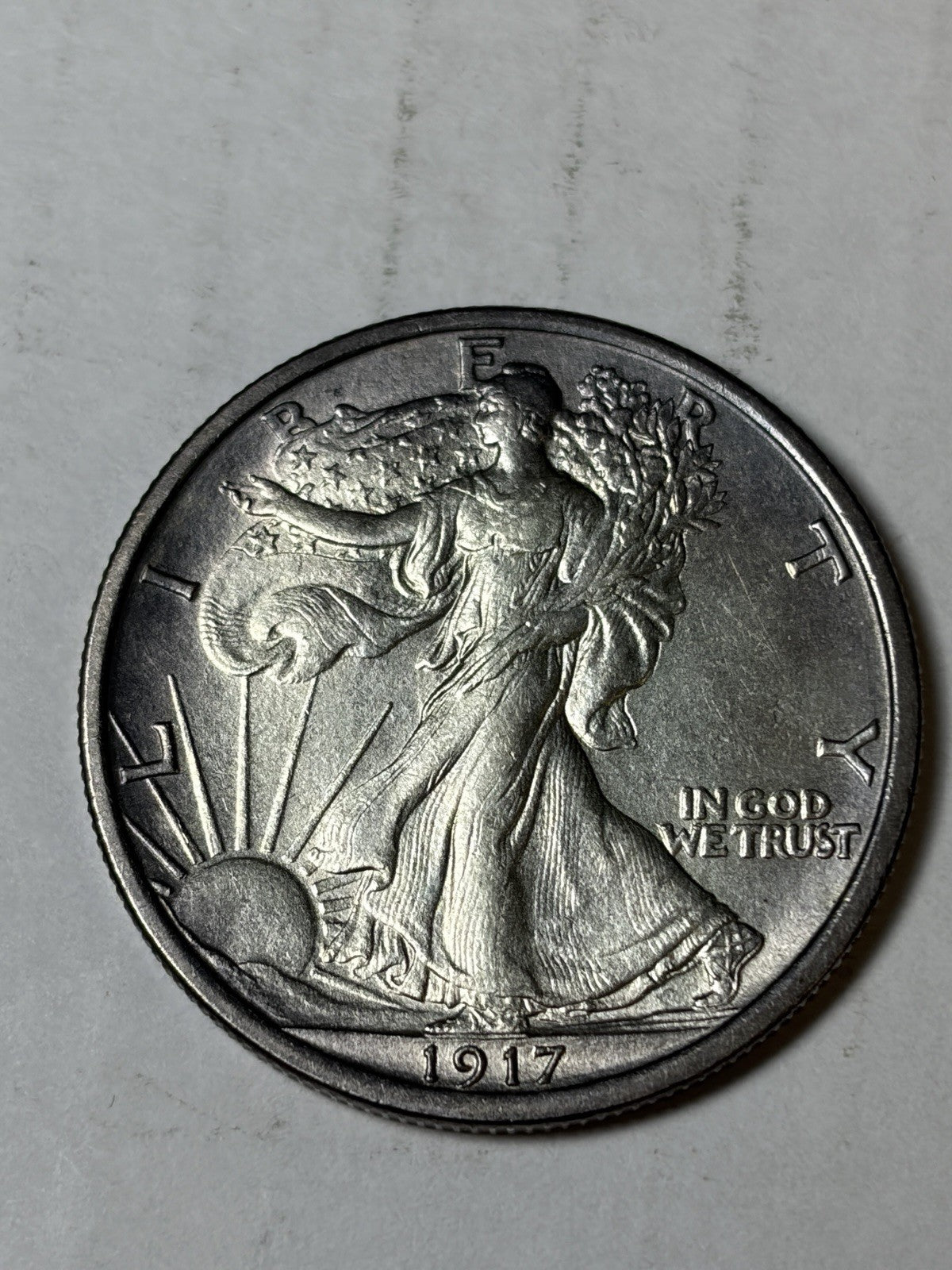 1917 Walking Liberty Half Dollar Details
