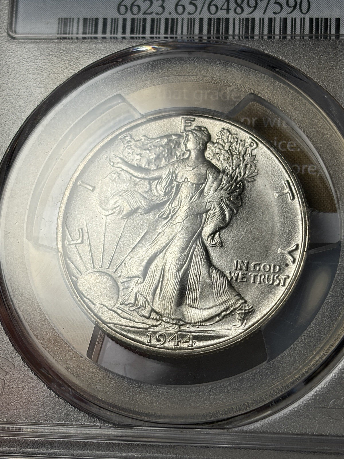 1944-S PCGS MS65 GOLD CAC Walking Liberty Half Dollar