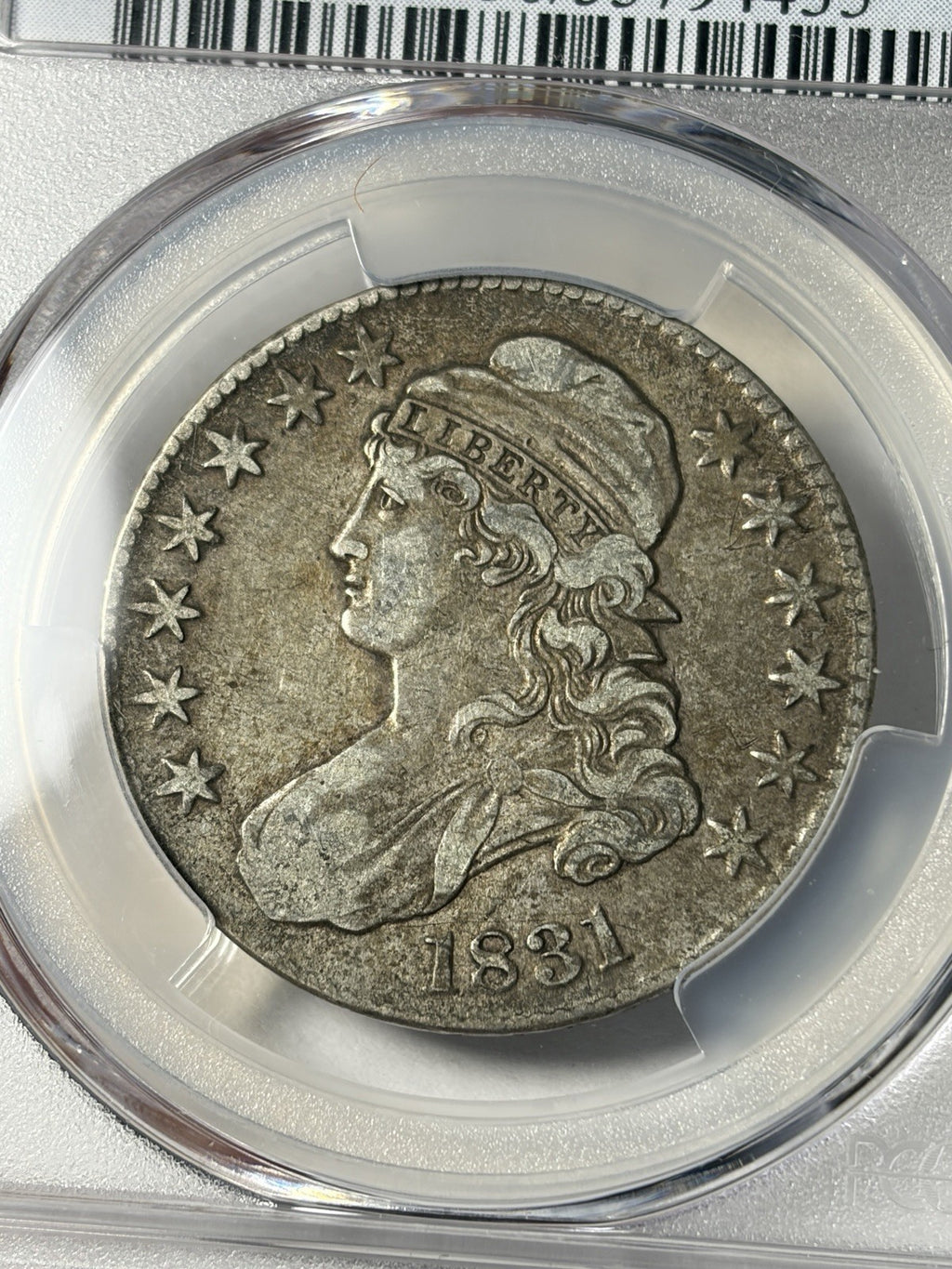1831 PCGS VF30 CAC Capped Bust Half Dollar O-119