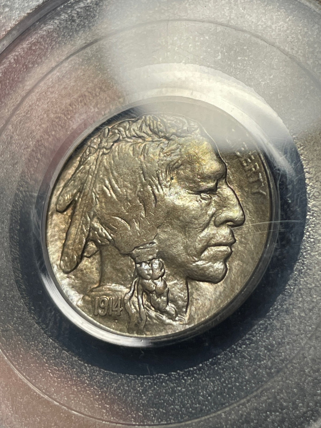 1914-S PCGS MS63 Buffalo Nickel Toned