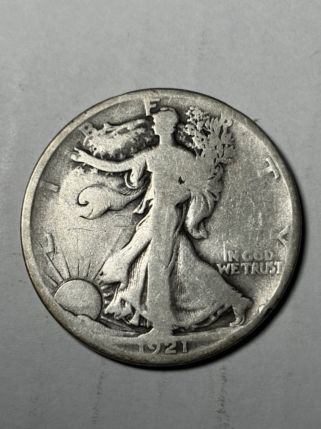 1921-D Walking Liberty Half Dollar Details