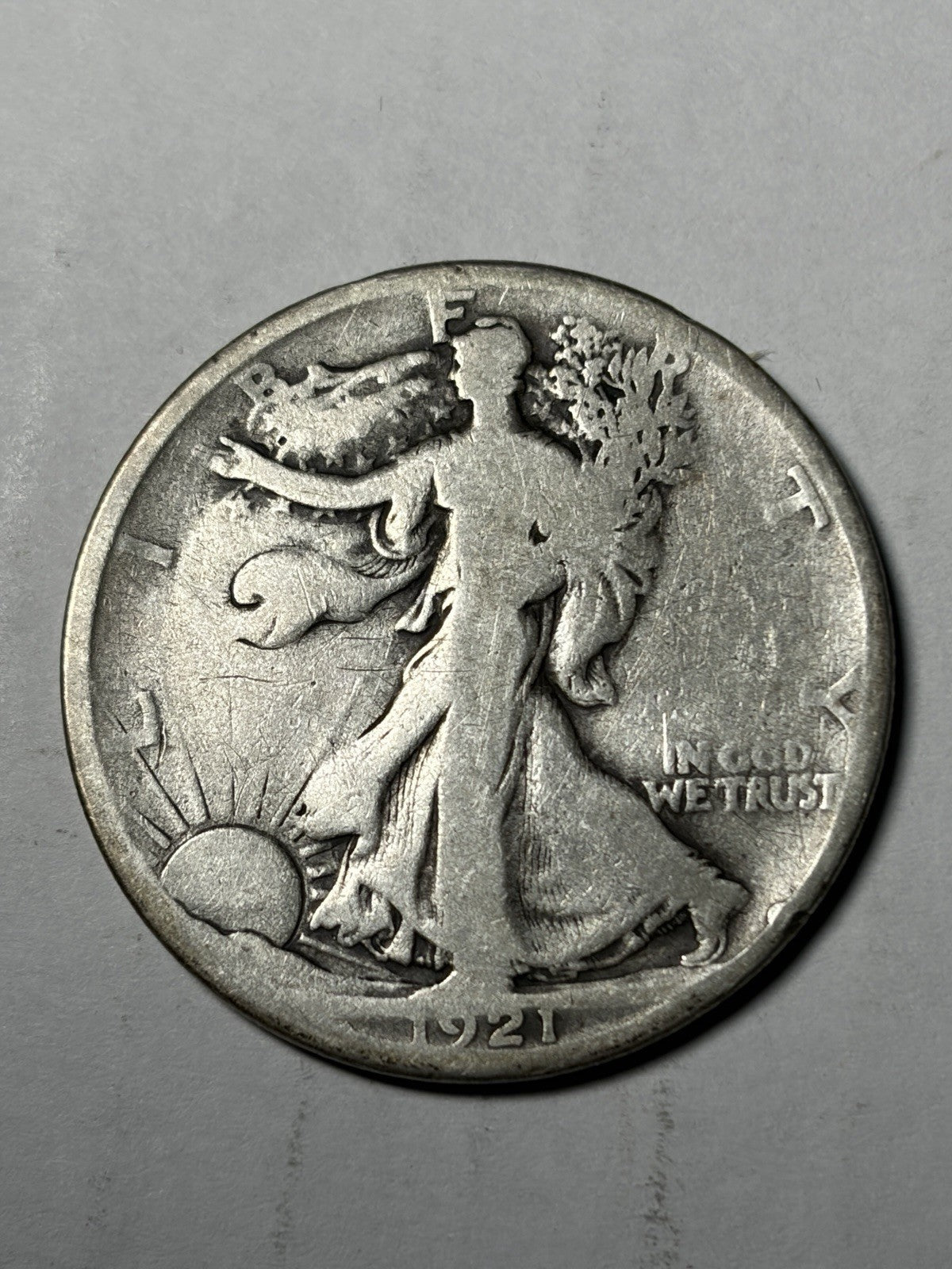 1921-D Walking Liberty Half Dollar Details