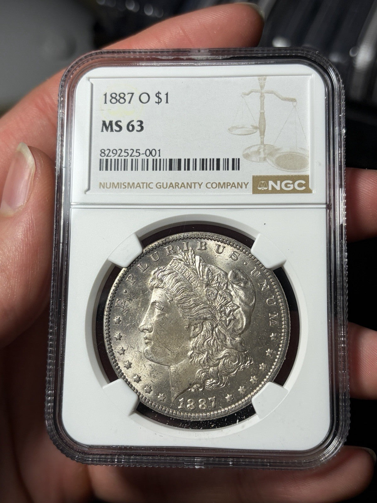 1887-O NGC MS63 Morgan Silver Dollar Tougher Date