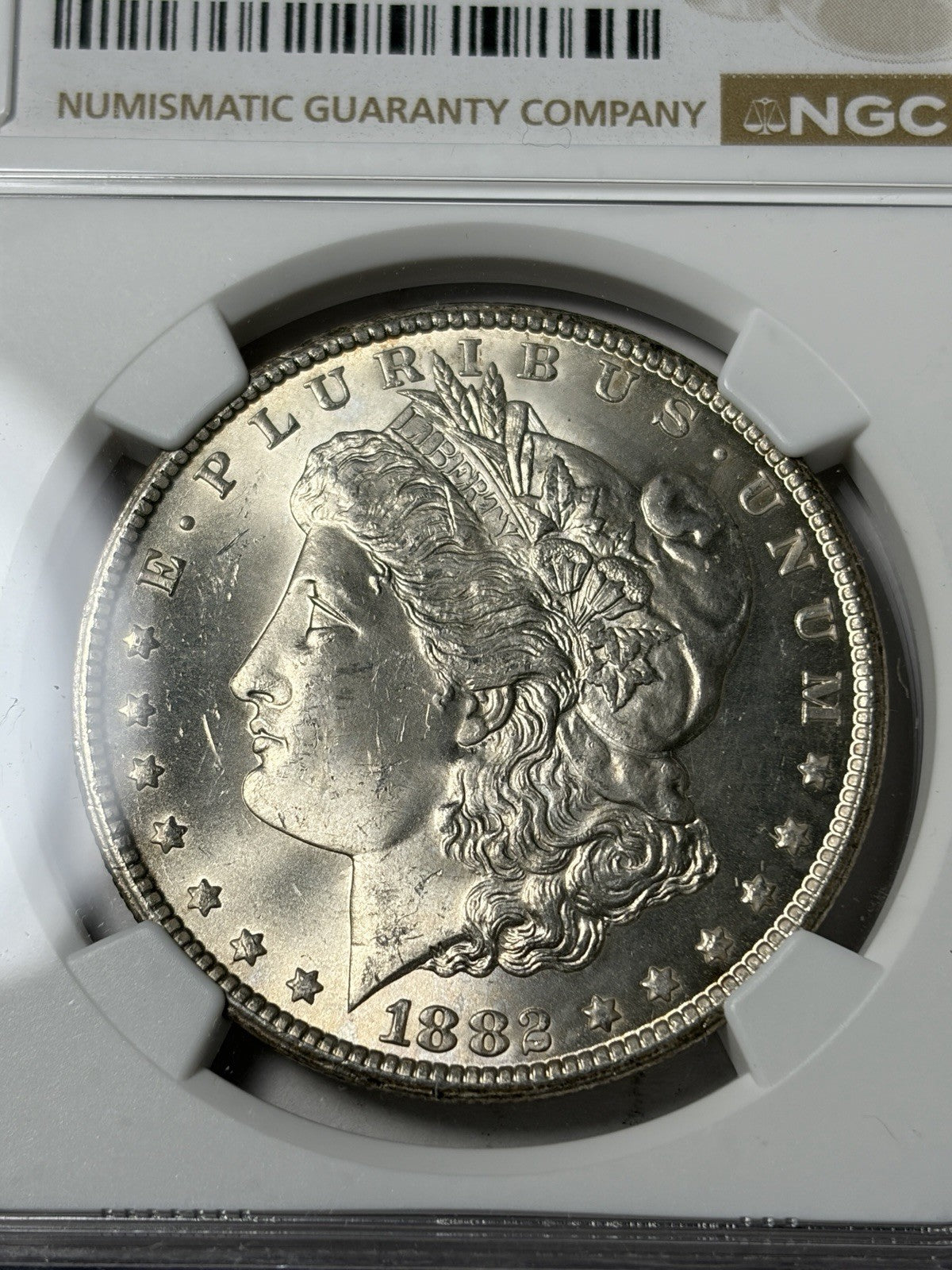 1882-CC NGC MS63 Morgan Silver Dollar