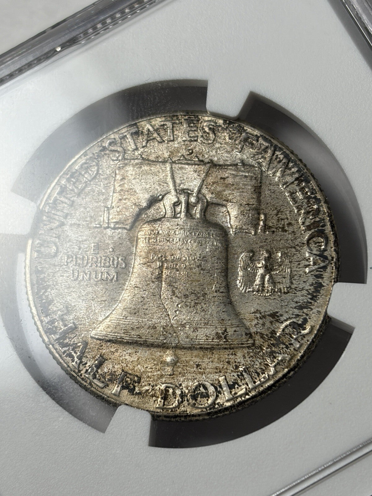 1948-D NGC MS65 FBL Franklin Half Dollar Toned