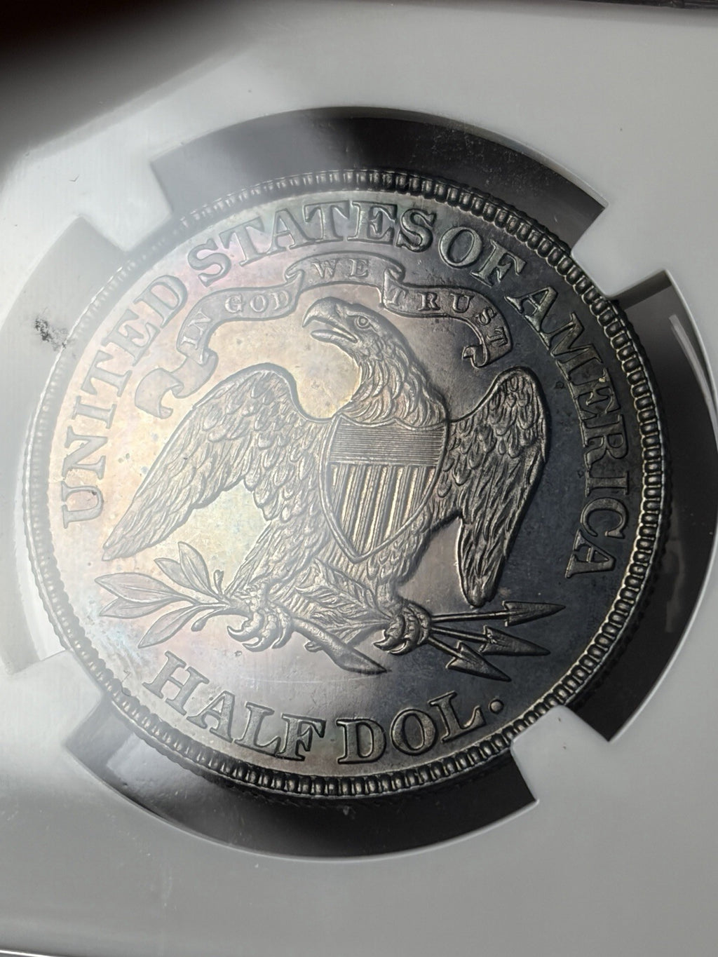 1889 NGC MS64 Seated Liberty Half Dollar Toned