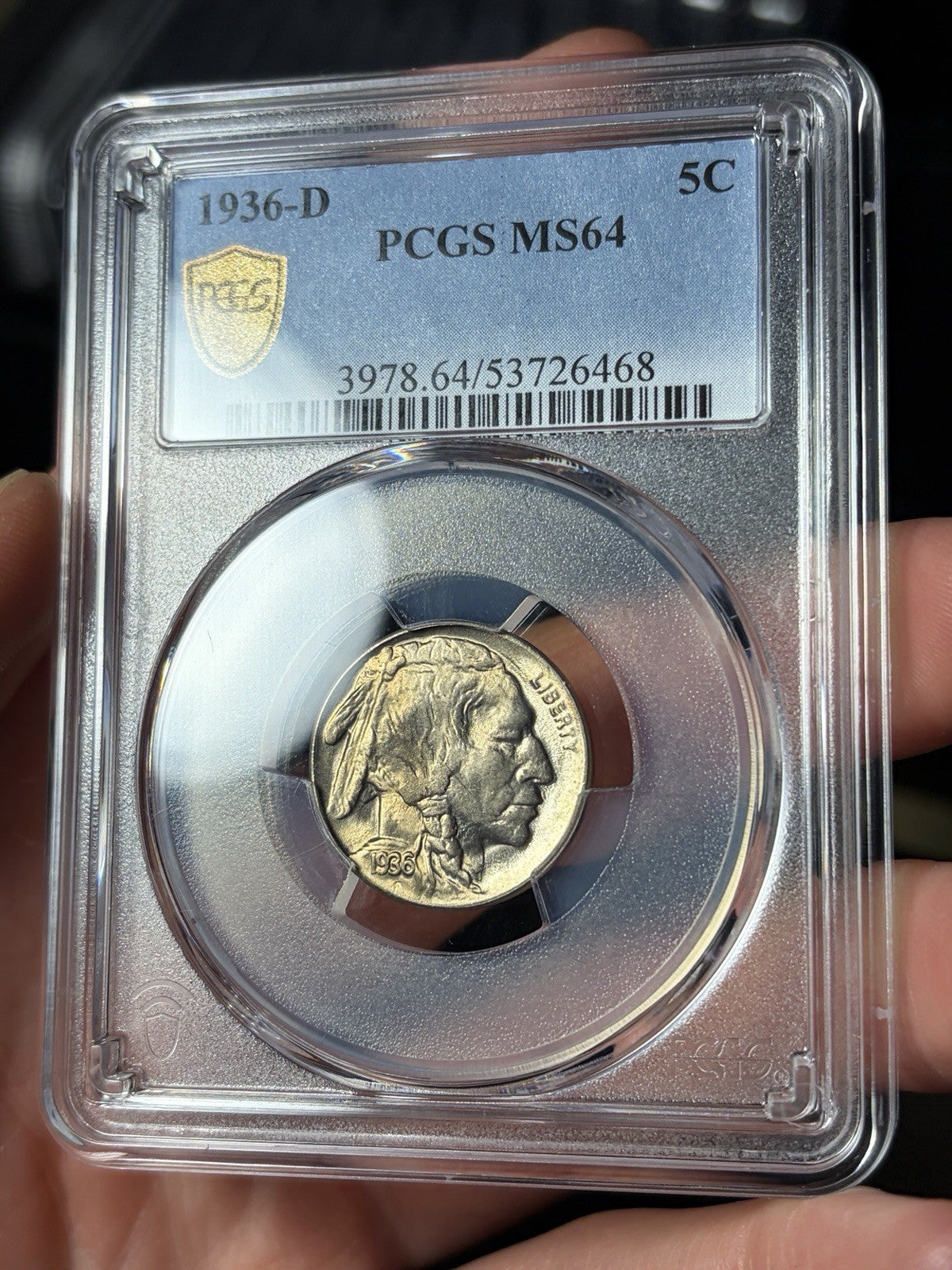1936-D PCGS MS64 Buffalo Nickel