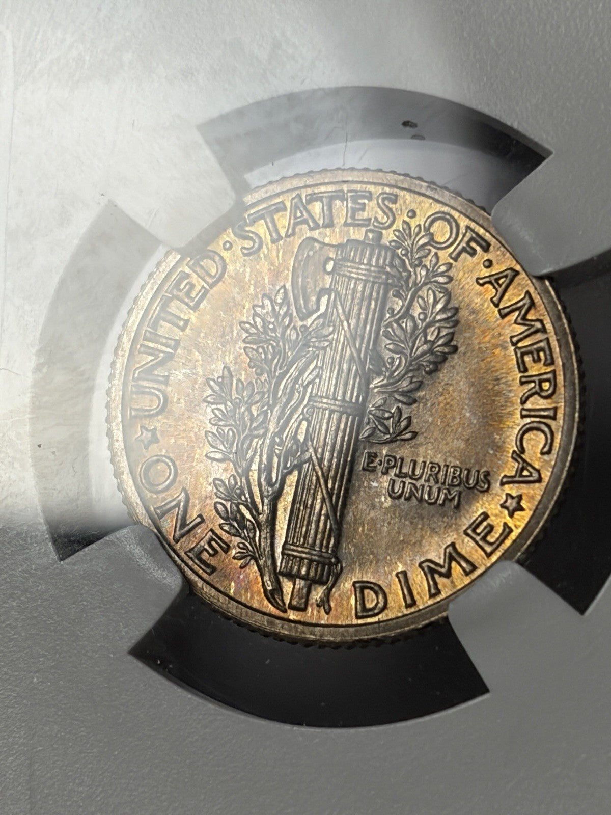 1936 NGC PF67 Mercury Dime Toned