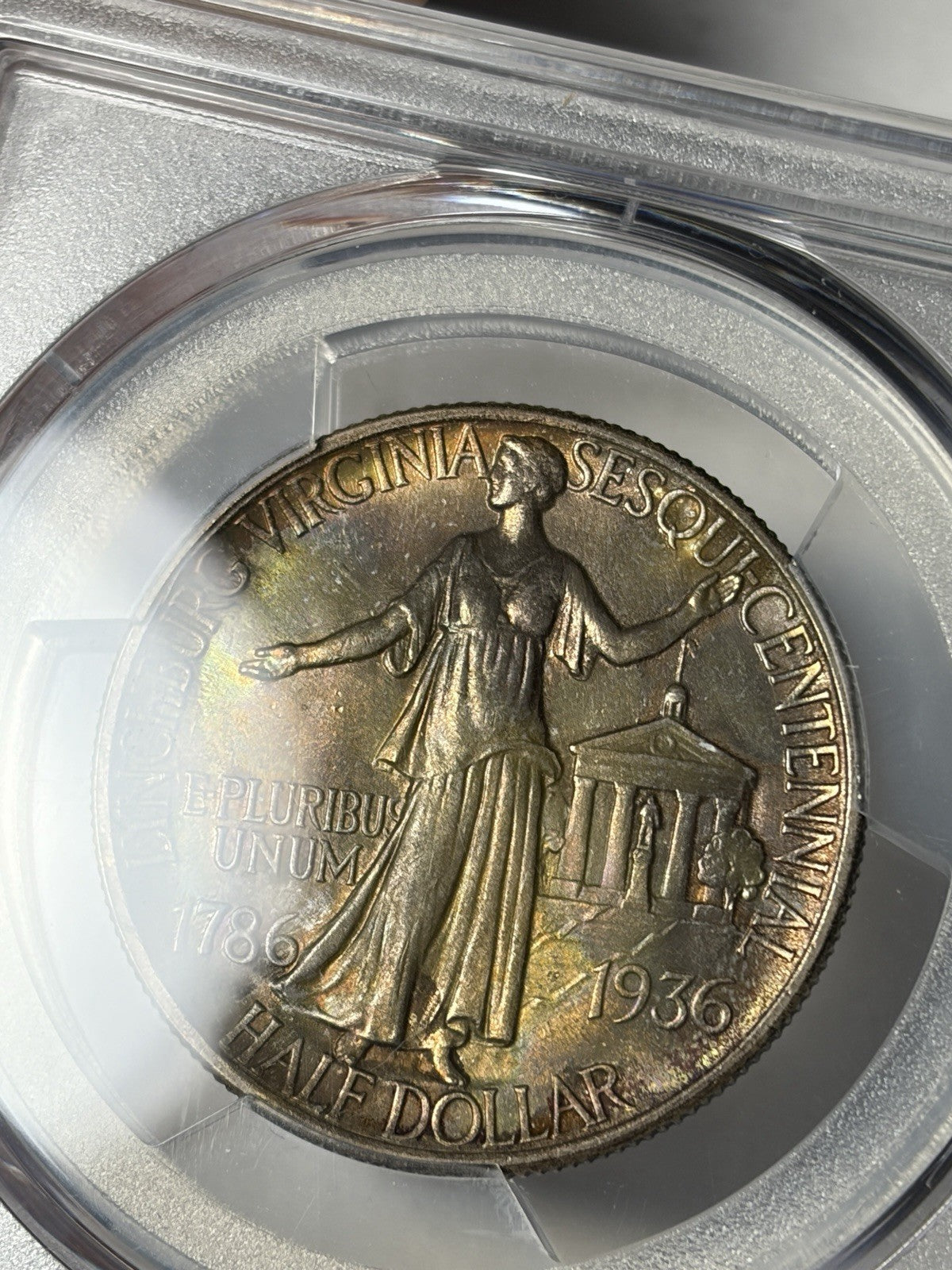 1936 PCGS MS66 Lynchburg Commemorative Half Dollar Toned