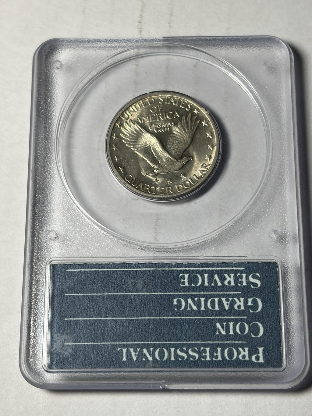 1917-D PCGS MS64 Type 2 Standing Liberty Quarter Rattler
