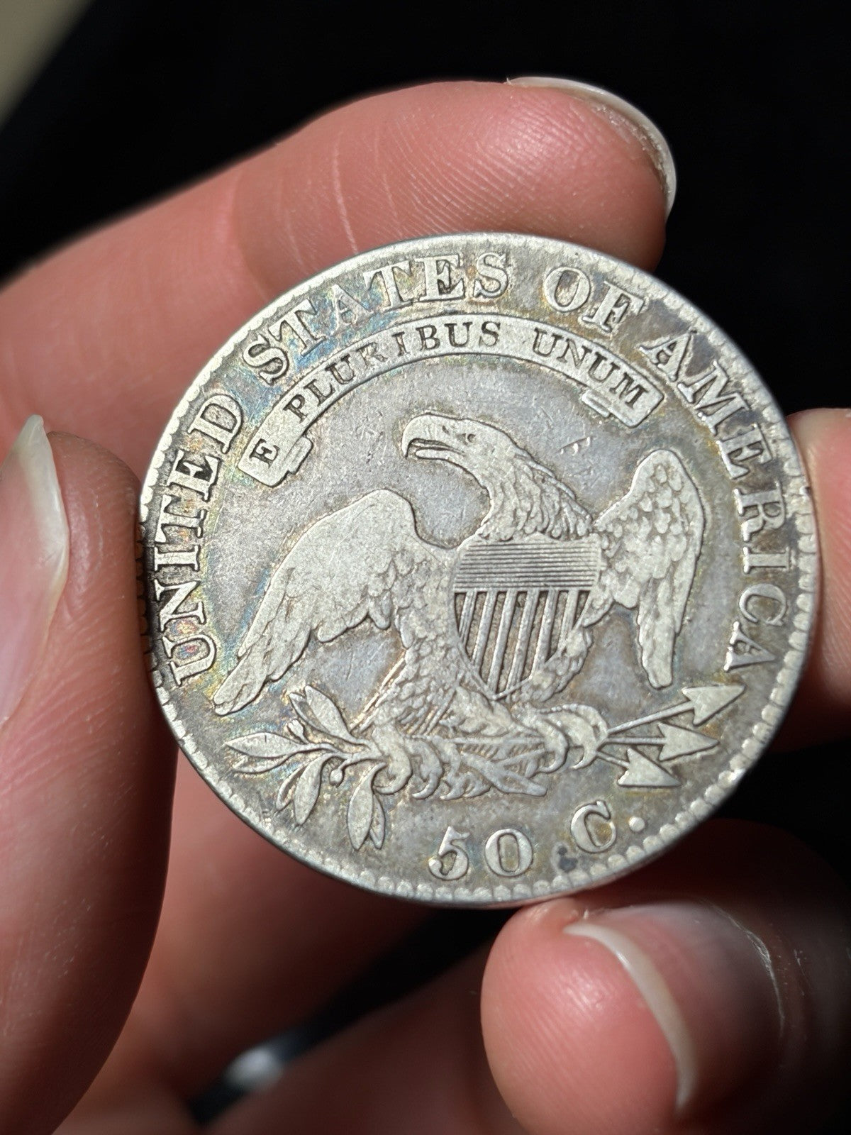 1819 Capped Bust Half Dollar Toned