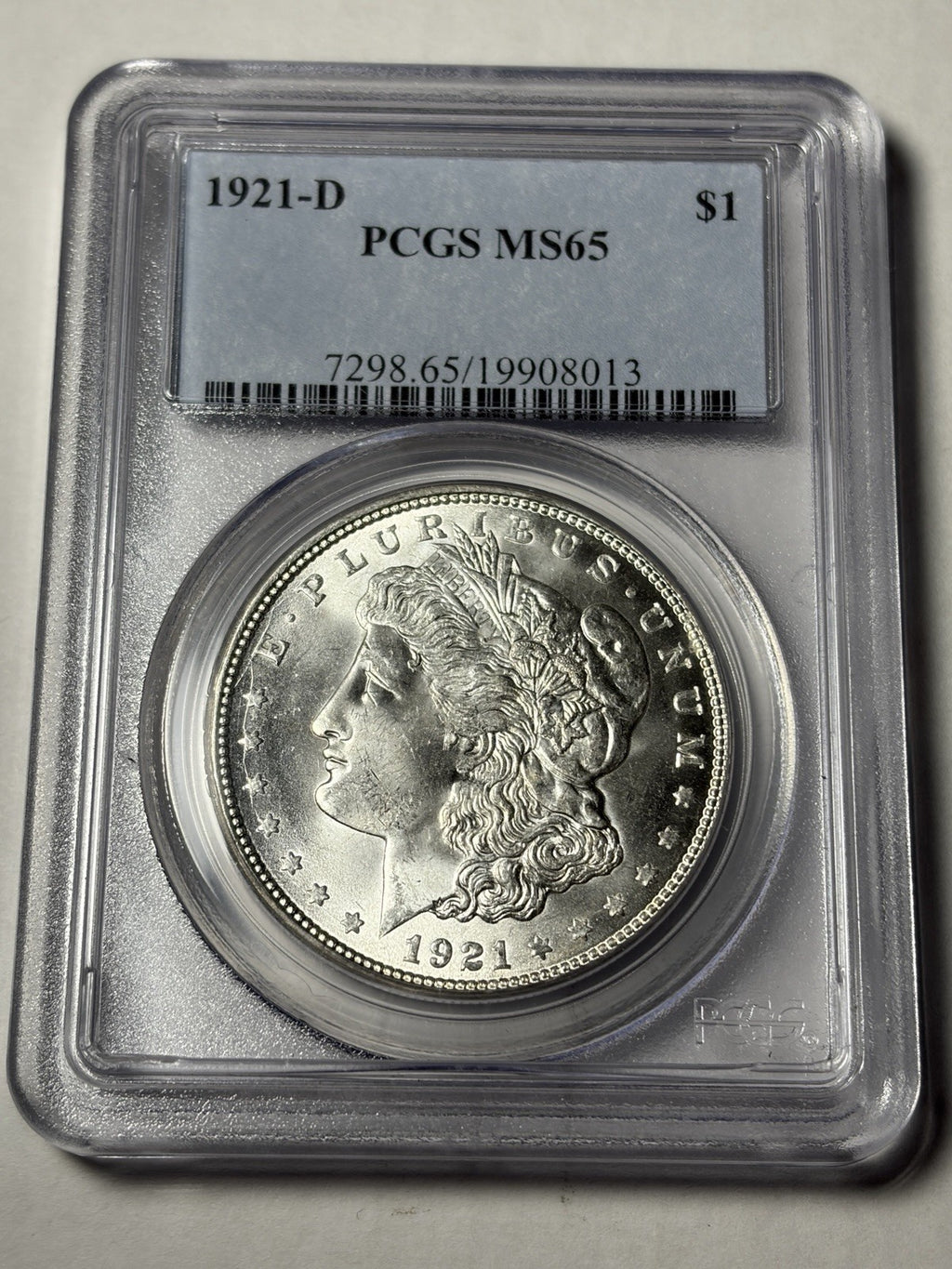 1921-D PCGS MS65 Morgan Silver Dollar
