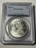 1921-D PCGS MS65 Morgan Silver Dollar