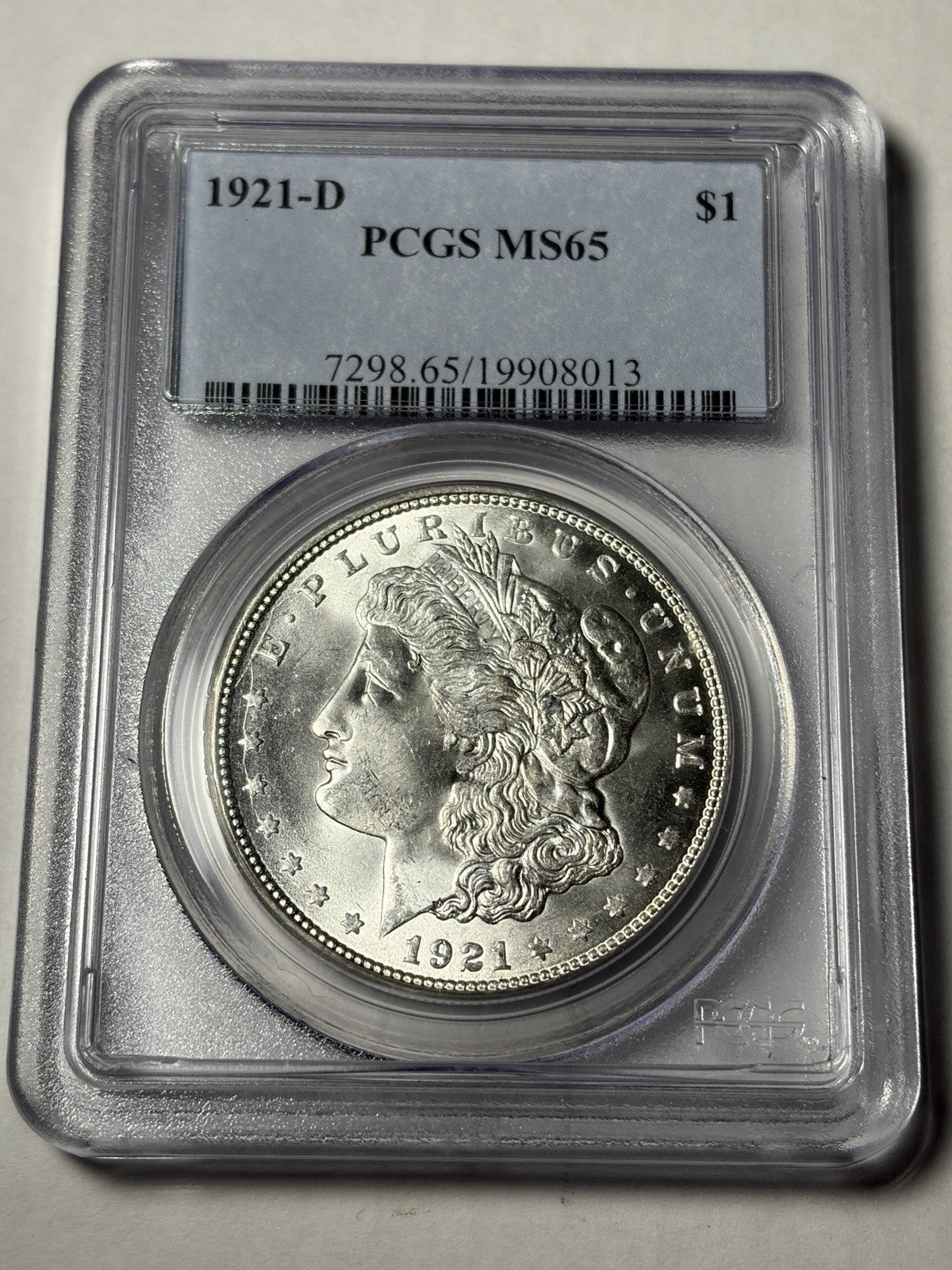 1921-D PCGS MS65 Morgan Silver Dollar