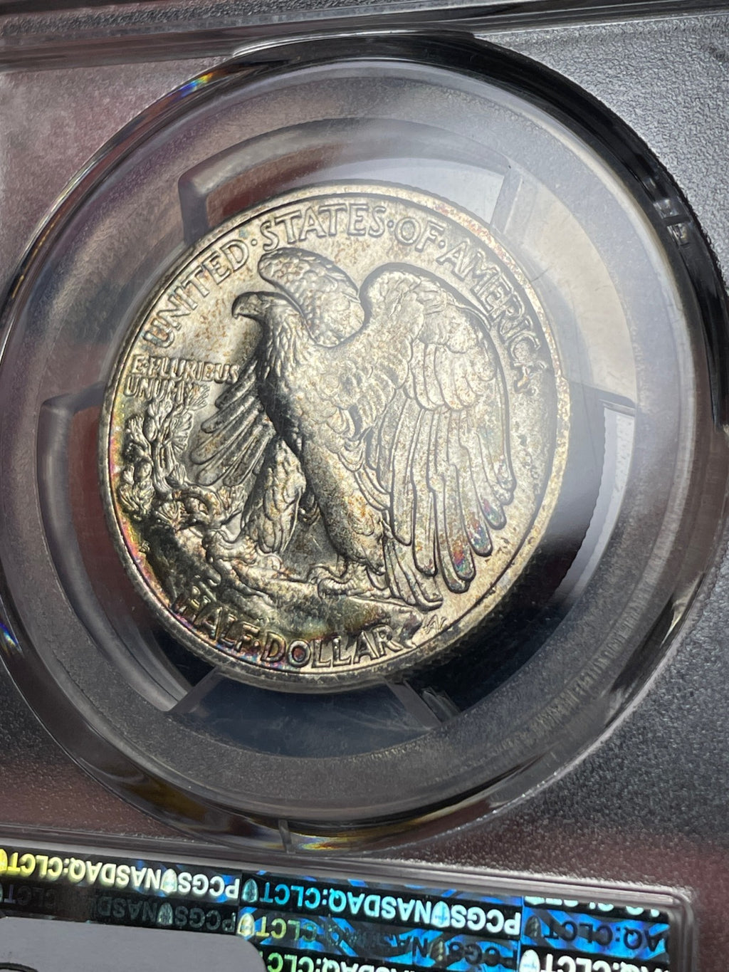 1945-S PCGS MS66+ Walking Liberty Half Dollar Toned High Grade