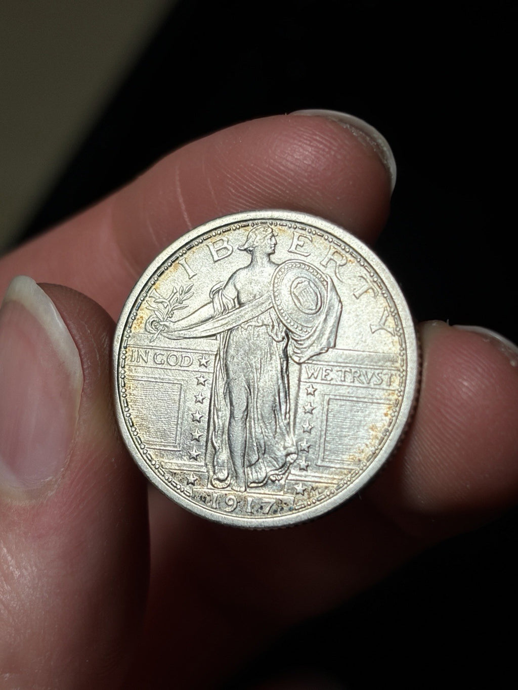 1917 Type 1 Standing Liberty Quarter