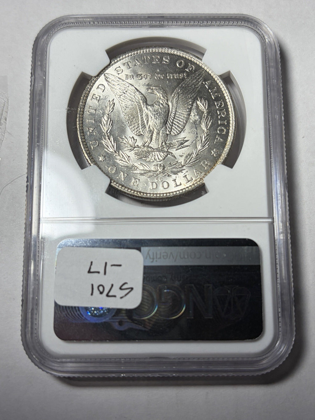 1882-CC NGC MS63 Morgan Silver Dollar