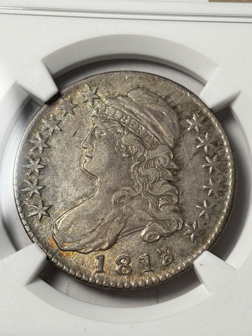 1813 NGC VF35 CAC Capped Bust Half Dollar