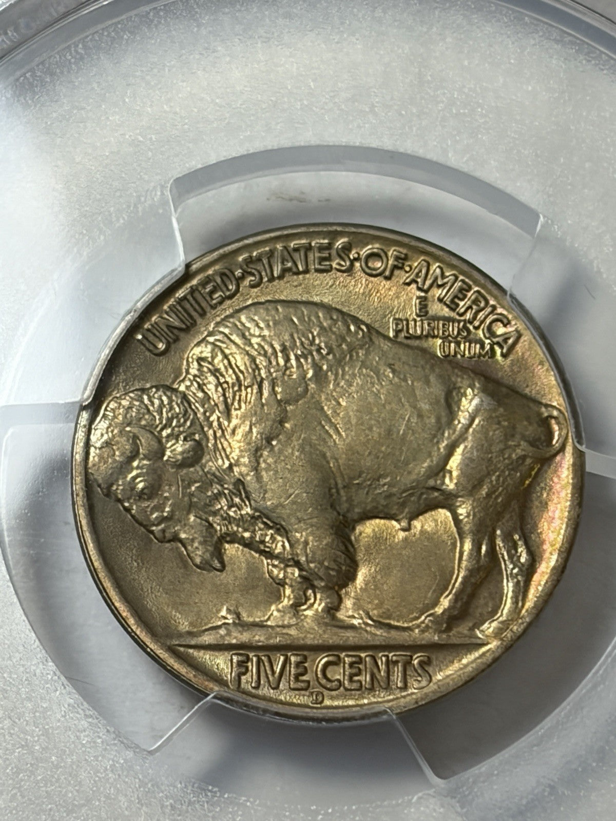 1917-D PCGS MS64 Buffalo Nickel Toned