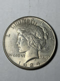 1934 Peace Silver Dollar