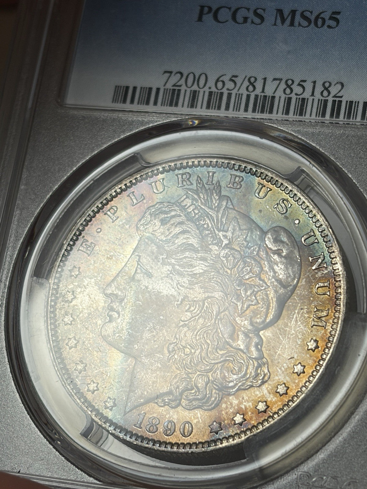1890-O PCGS MS65 Morgan Silver Dollar Toned
