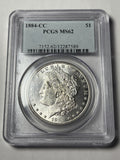 1884-CC PCGS MS62 Morgan Silver Dollar