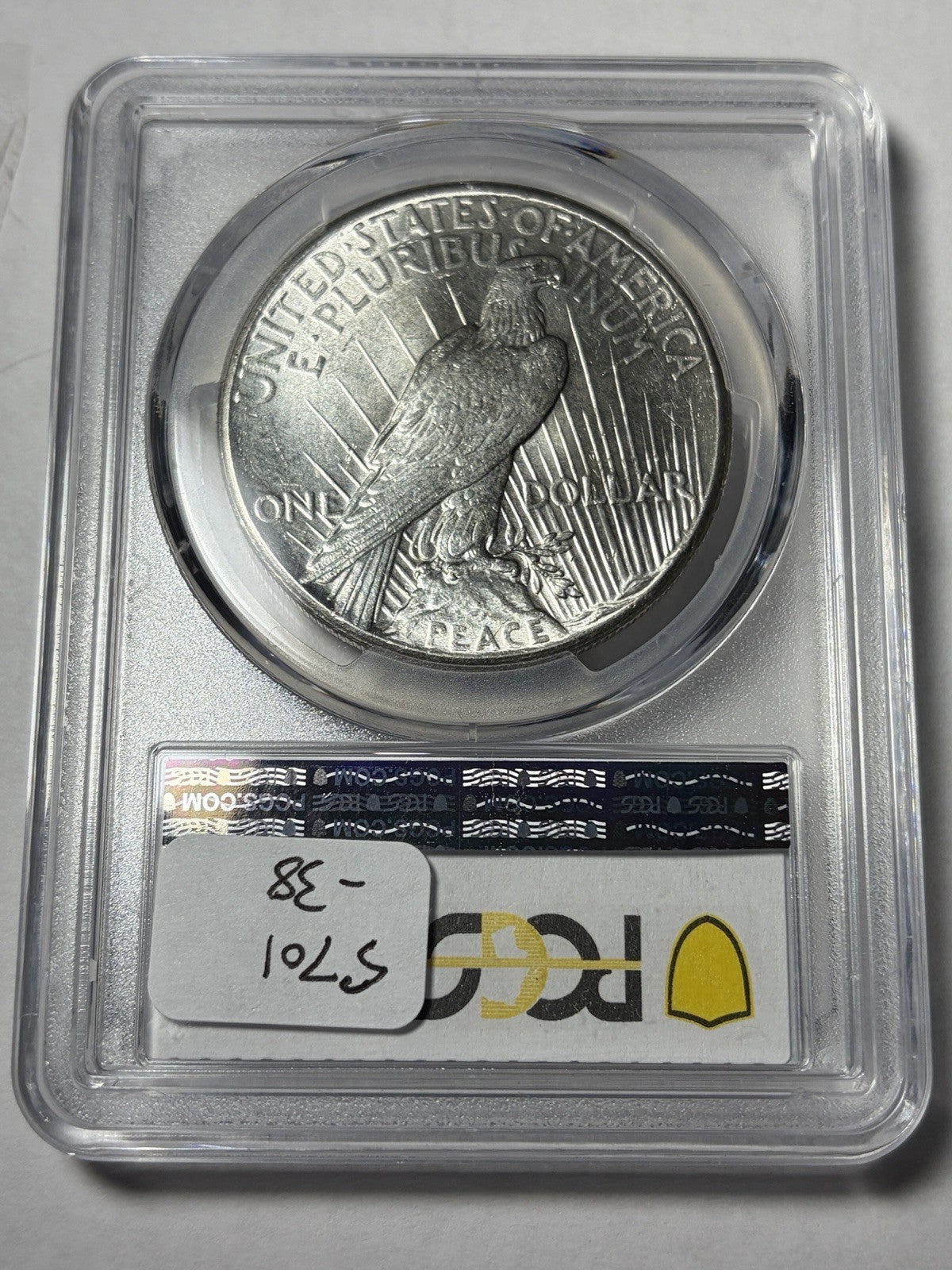 1927 PCGS MS62 Peace Silver Dollar