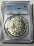 1921-S PCGS MS64 Morgan Silver Dollar
