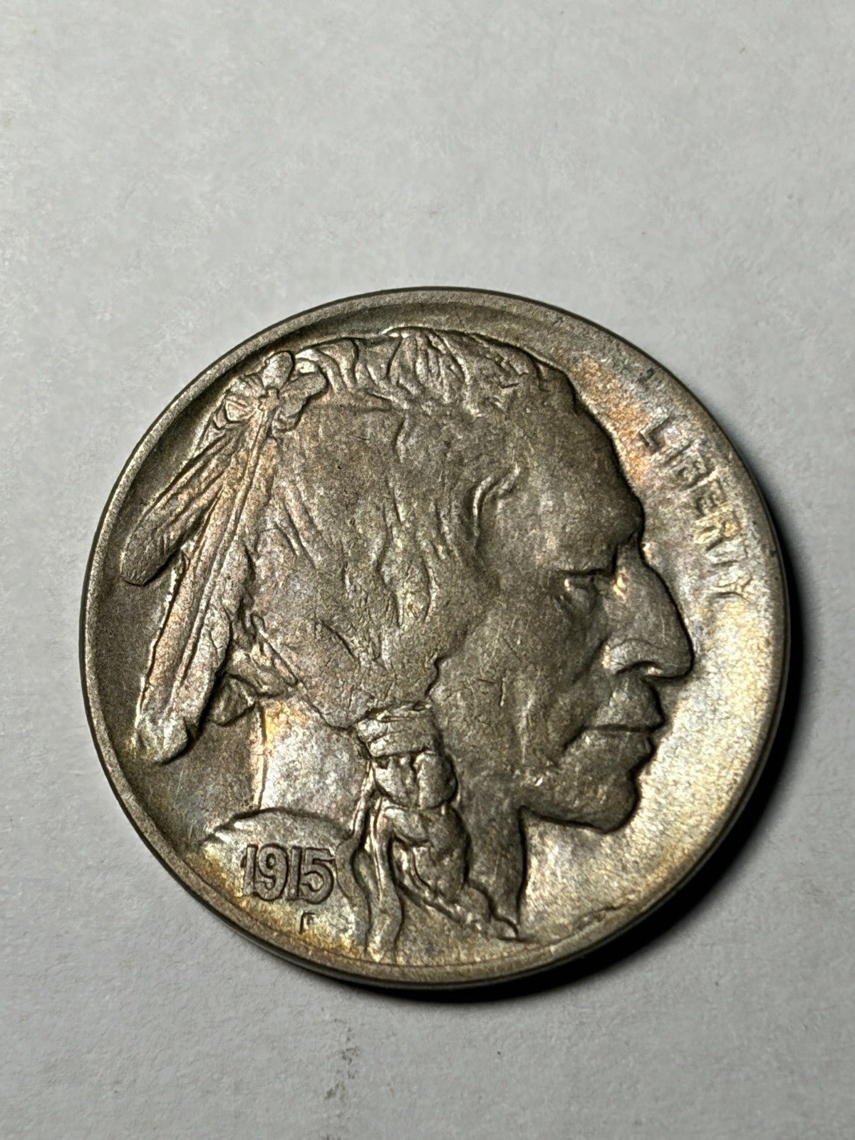 1915-D Buffalo Nickel Toned