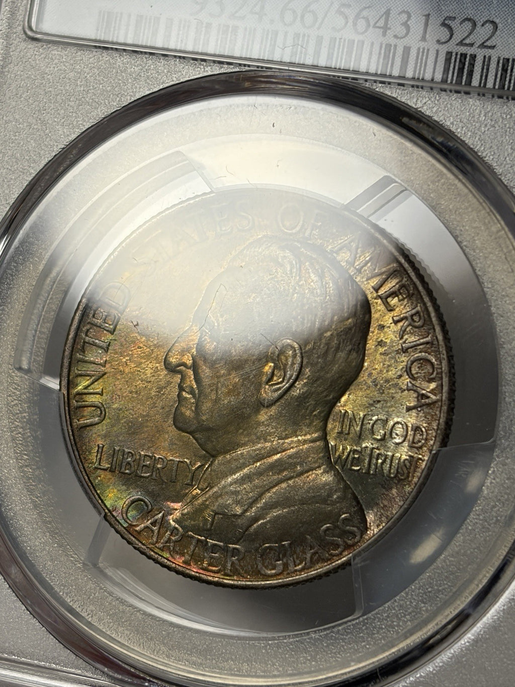 1936 PCGS MS66 Lynchburg Commemorative Half Dollar Toned