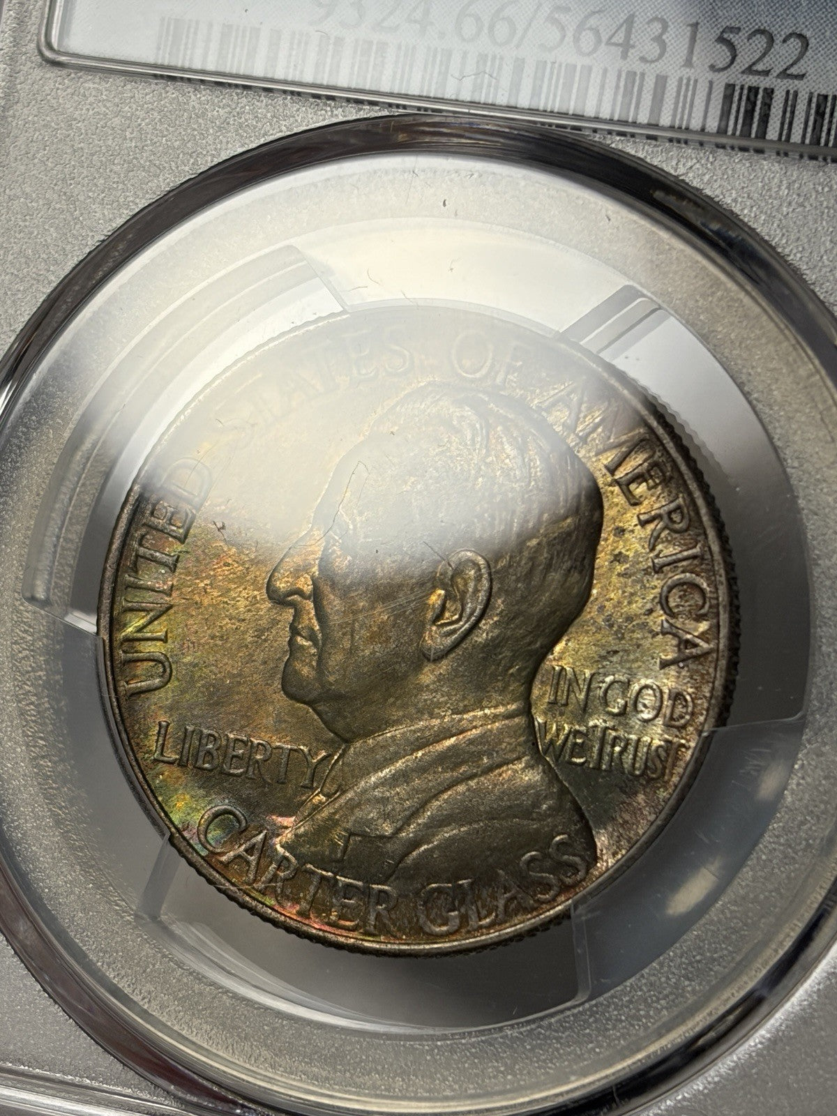 1936 PCGS MS66 Lynchburg Commemorative Half Dollar Toned