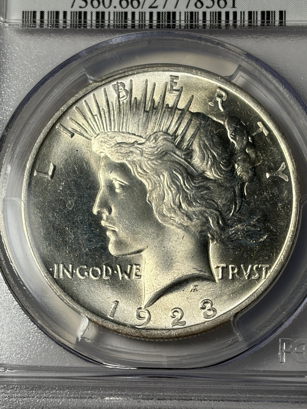 1923 PCGS MS66 Peace Silver Dollar