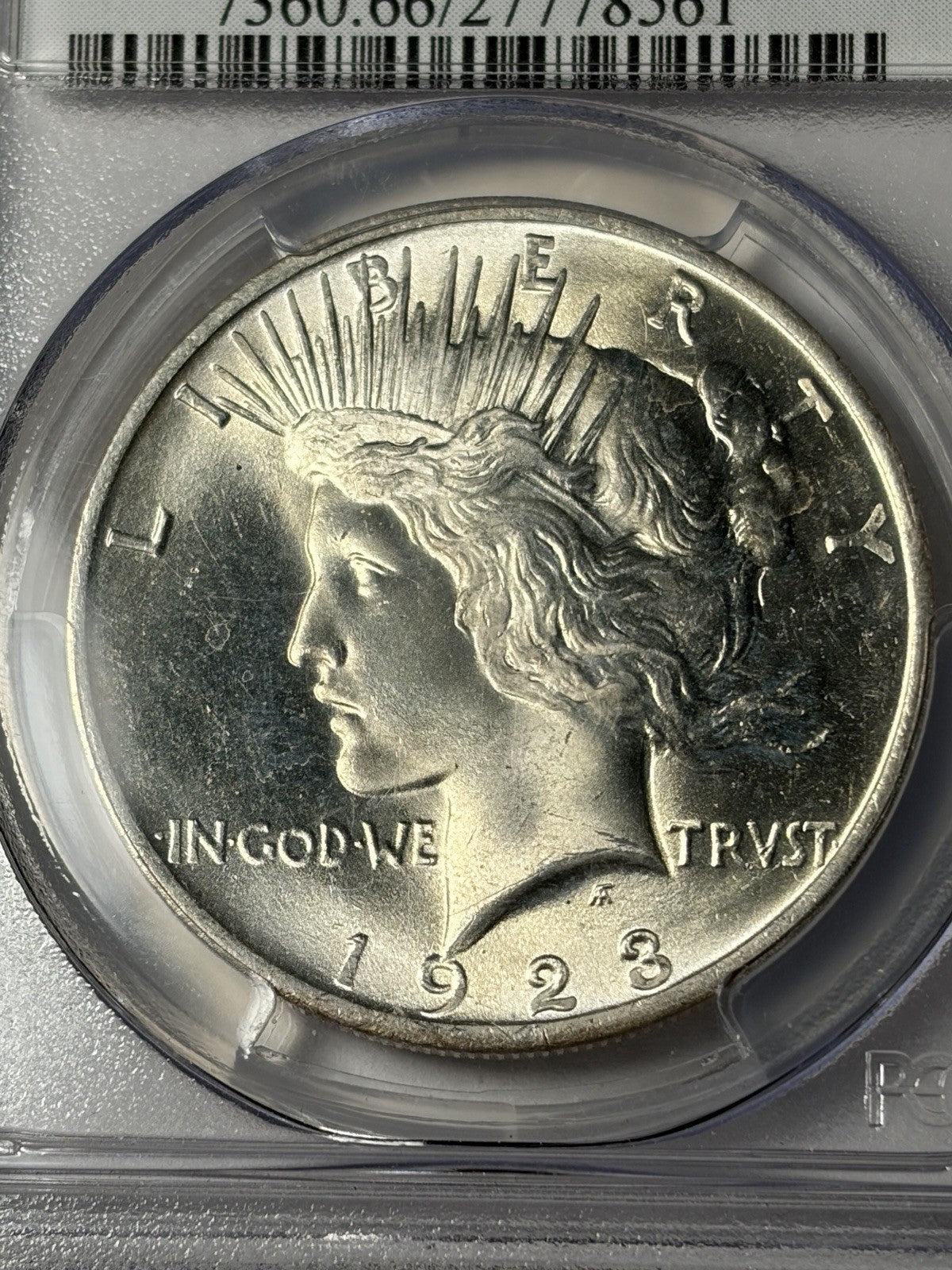 1923 PCGS MS66 Peace Silver Dollar