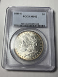 1889-S PCGS MS62 Morgan Silver Dollar