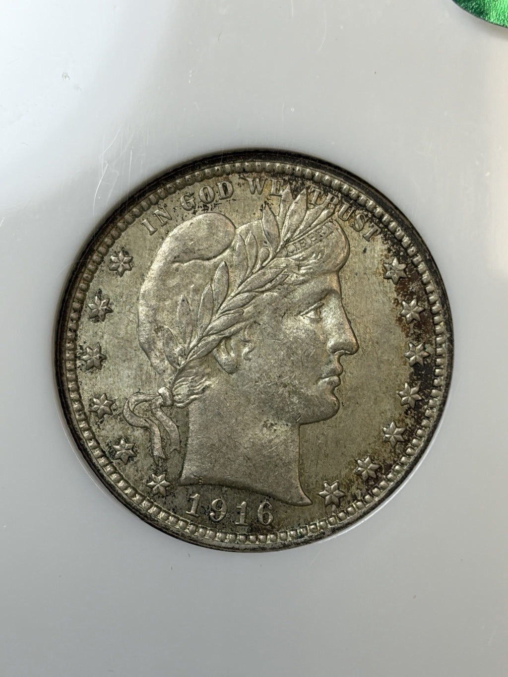 1916 NGC MS63 CAC Barber Quarter Flashy Reverse!
