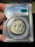 1943-D PCGS MS67 CAC Walking Liberty Half Dollar Toned