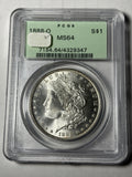 1888-O PCGS MS64 Morgan Silver Dollar OGH Old Holder