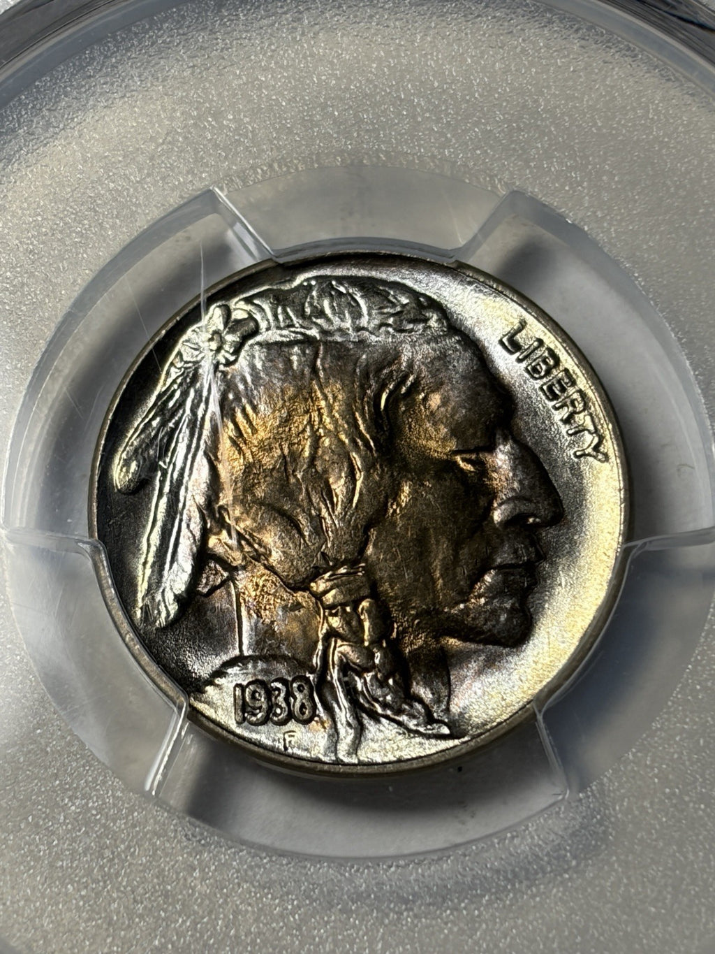 1938-D PCGS MS68 Buffalo Nickel Toned